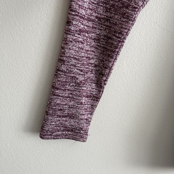 Athleta Women Plum Layered Open Back Long Sleeve Yoga Shirt Top Size Small - Picture 4 of 9